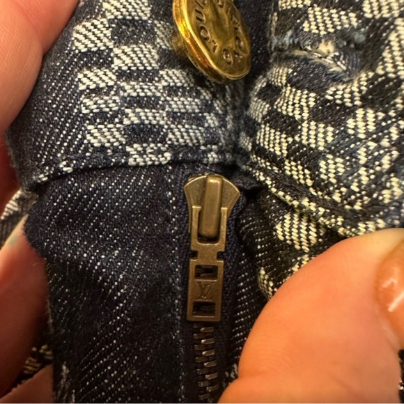 Louis Vuitton Denim Distorted Damier Print Jeans - Picture 8 of 16